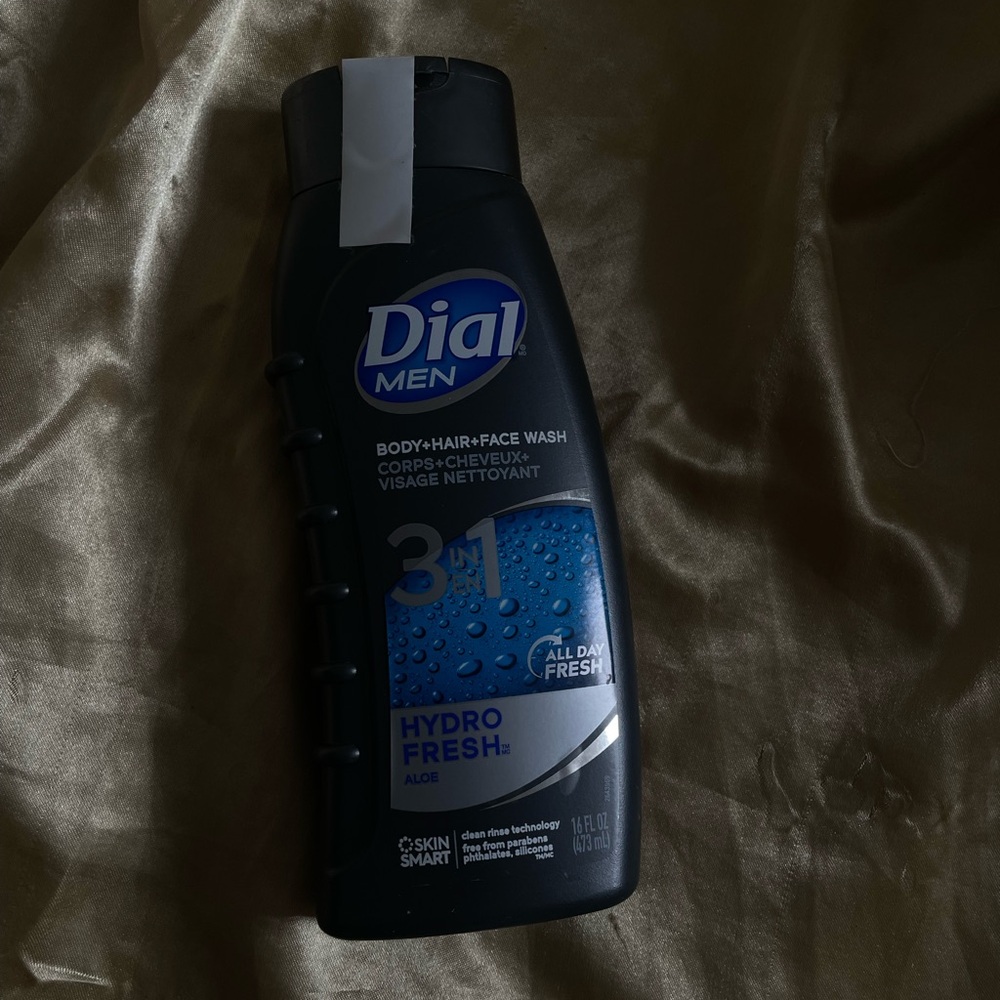 Dial Men Hydro Fresh 3-in-1 Body, Hair & Face Wash